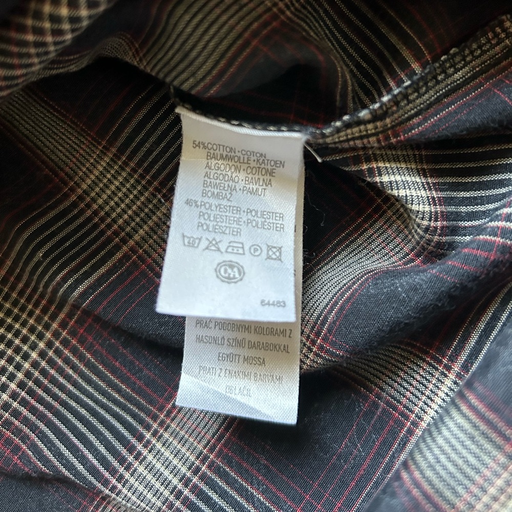 Angelo Litrico Paisley/plaid button down dress shirt size L. - Picture 8 of 8